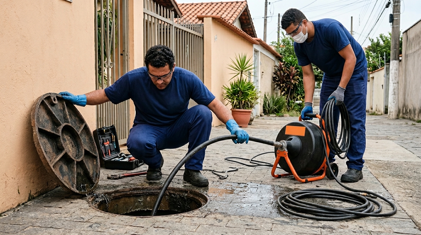 Desentupimento de esgoto perto de mim em Piracicaba-SP