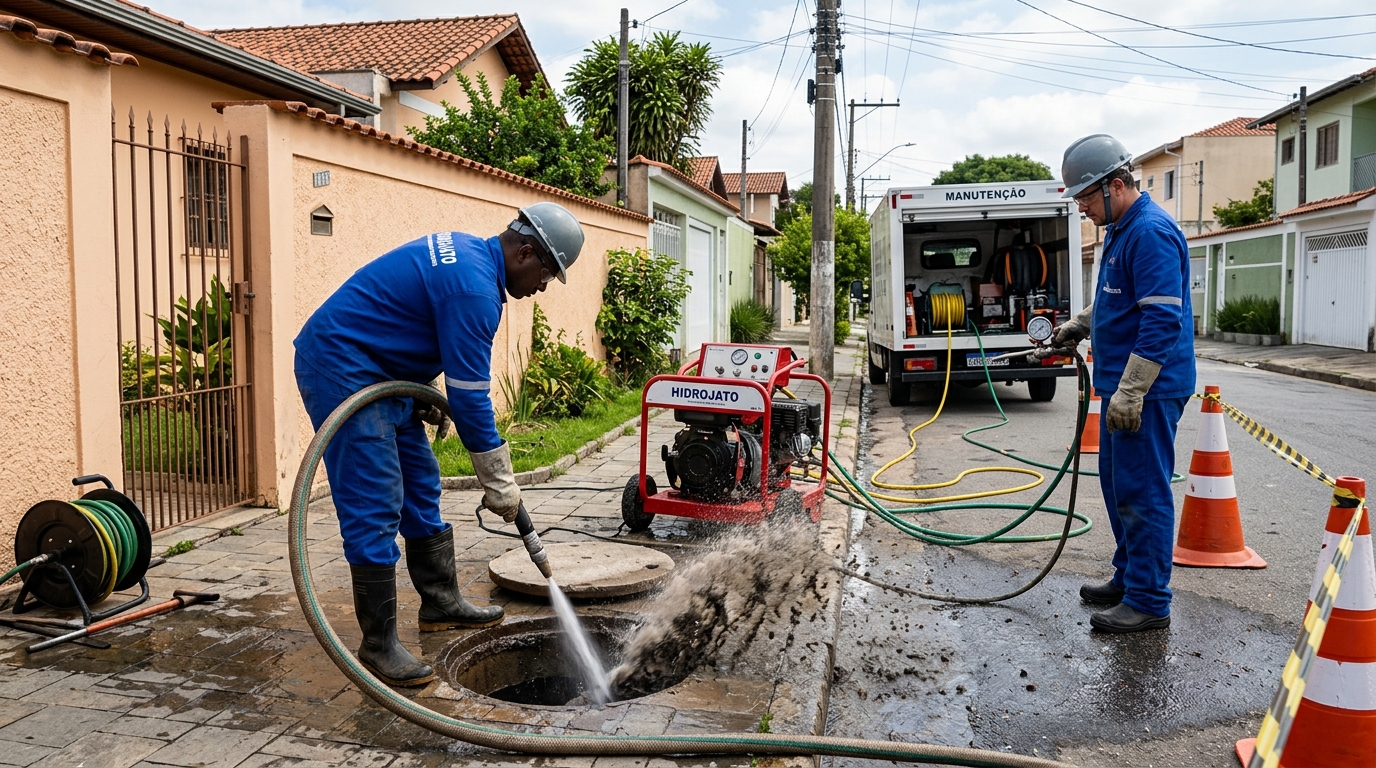 Hidrojateamento residencial em Piracicaba-SP